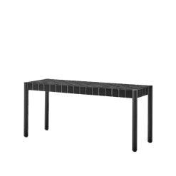 &Tradition Benches*Betty TK4 bench, . braided linen seat Black