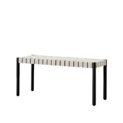 &Tradition Benches*Betty TK4 bench, . natural braided linen seat Black