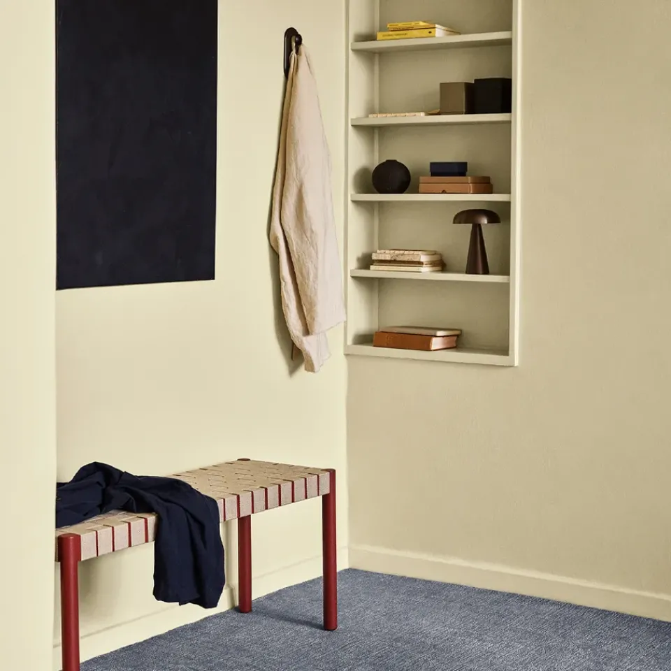 &Tradition Benches*Betty TK4 bench, Oak. natural braided linen seat Beige