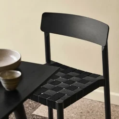 &Tradition Chairs*Betty TK1 Chair, , braided linen band seat Black