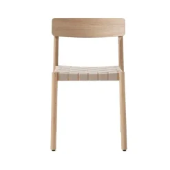 &Tradition Chairs*Betty TK1 Chair, Oak, natural braided linen band seat Beige