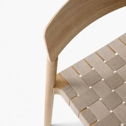 &Tradition Chairs*Betty TK1 Chair, Oak, natural braided linen band seat Beige