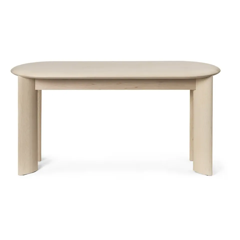 Ferm Living Benches*Bevel bench 90 cm, White-oiled beech Beige