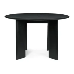 Ferm Living Dining Tables*Bevel dining table Ø117 cm, -oiled beech Black