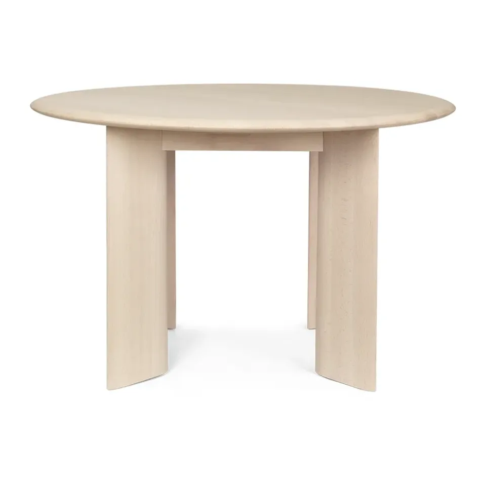 Ferm Living Dining Tables*Bevel dining table Ø117 cm, -oiled beech White