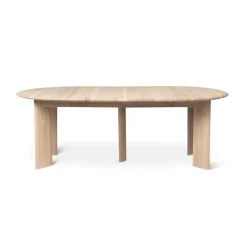 Ferm Living Dining Tables*Bevel Extendable dining table, White-oiled oak. incl. 2 extension leaf Beige