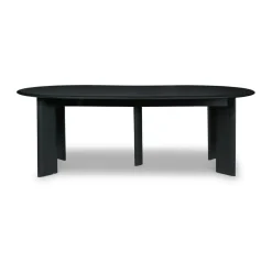 Ferm Living Dining Tables*Bevel Extendable dining table, -oiled beech, incl. 2 extension leaf Black