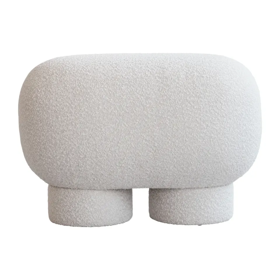 101 Copenhagen Benches*Big Foot petit bench 70x47 cm, Bouclé White