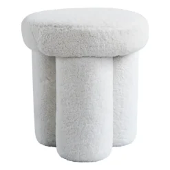 101 Copenhagen Stools*Big Foot stool sheep skin, Off- White