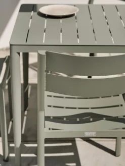 Brafab Table For Outdoor Use*Bigby dining table, Dusty , 144x76 cm Green