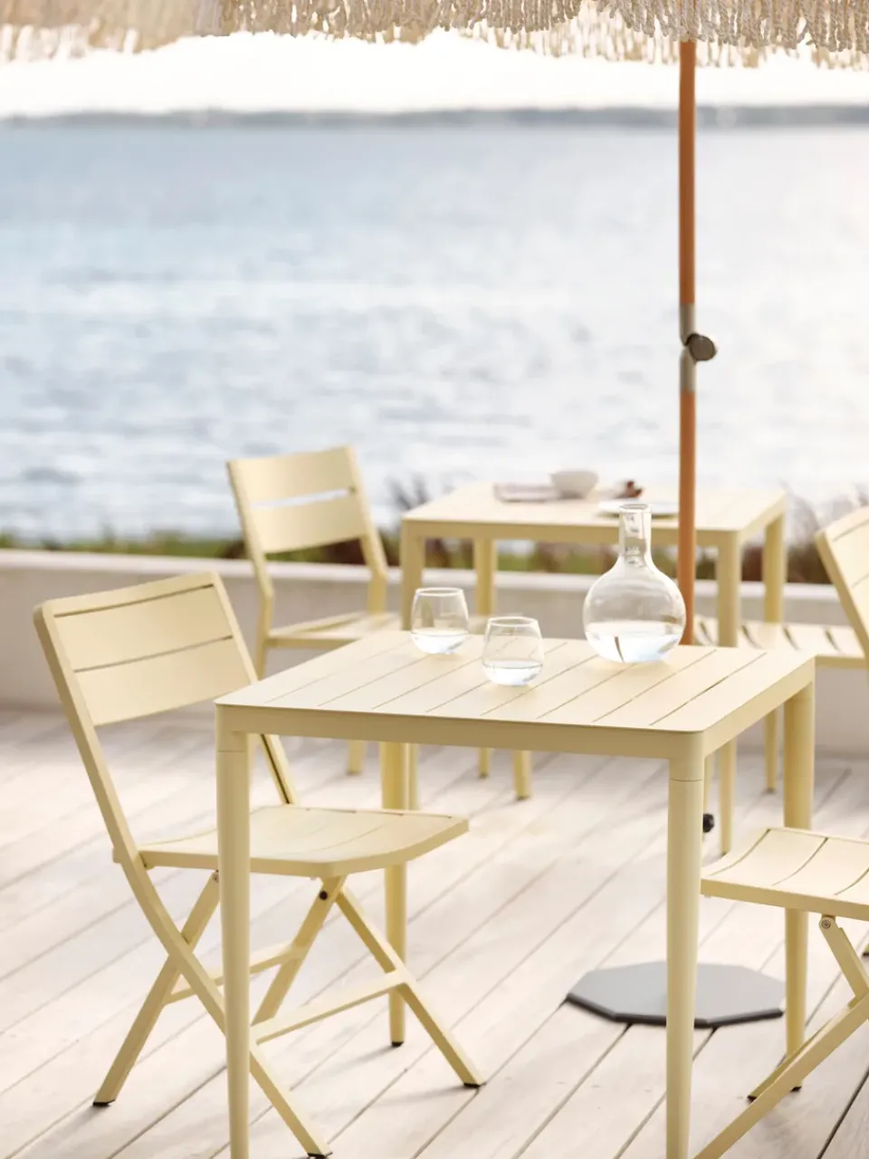 Brafab Table For Outdoor Use*Bigby dining table, Light , 76x76 cm Grey