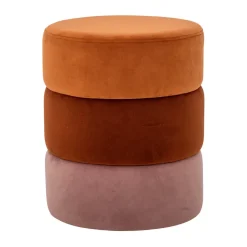 Bloomingville Sitting Poufs*Bilbao pouf Ø37x45 cm, Orange
