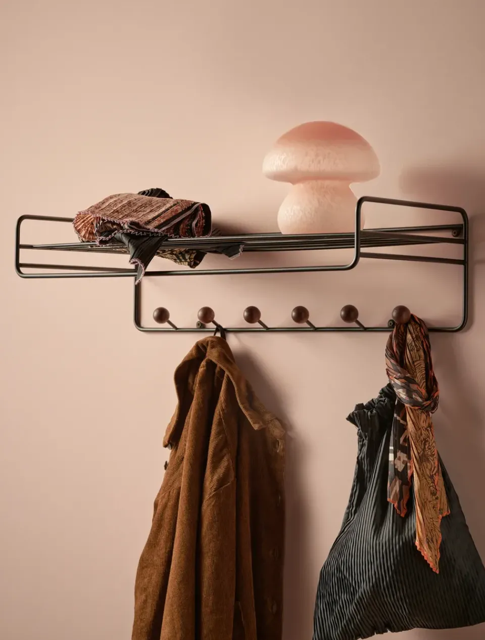 Maze Hat Rack & Hat Shelves*Bill Hat rack hat rack, Black-dark-brown BlackBrown