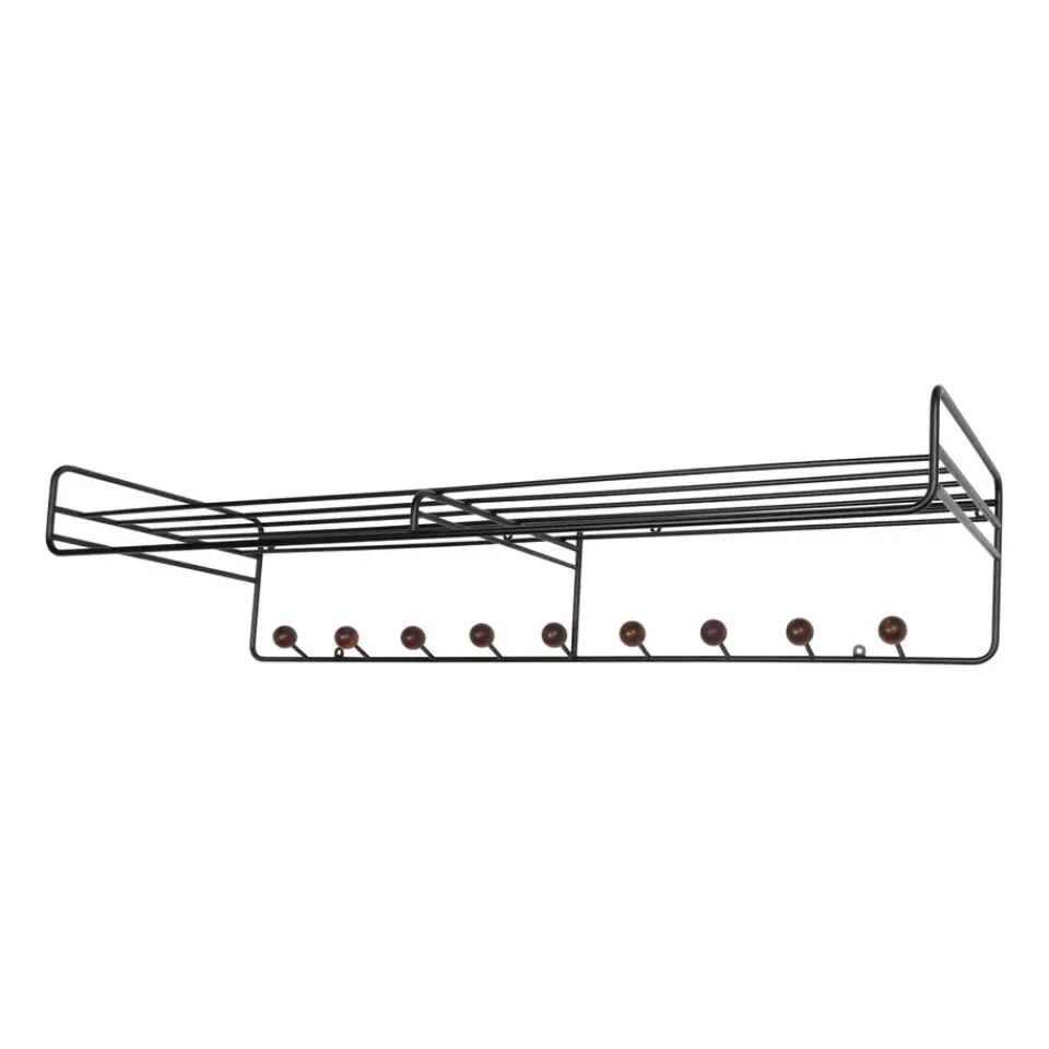 Maze Hat Rack & Hat Shelves*Bill Hat rack L hat rack, Black-dark-brown BlackBrown