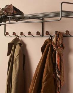Maze Hat Rack & Hat Shelves*Bill Hat rack L hat rack, Black-dark-brown BlackBrown