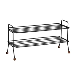 Maze Shoe Racks*Bill shoe shelf, black-dark Brown