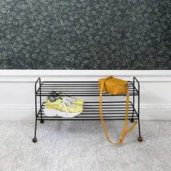 Maze Shoe Racks*Bill shoe shelf, black-dark Brown