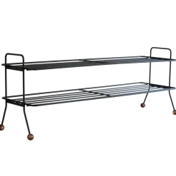 Maze Shoe Racks*Bill Shoe Shelf L, -dark brown Black
