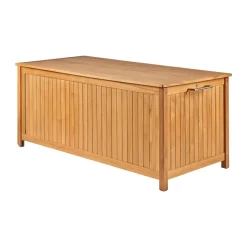 1898 Garden Details & Accessories*Bjärknäs cushion box with wheels L 180x85x75 cm, Teak Brown