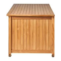 1898 Garden Details & Accessories*Bjärknäs cushion box with wheels L 180x85x75 cm, Teak Brown