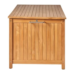 1898 Garden Details & Accessories*Bjärknäs cushion box with wheels L 180x85x75 cm, Teak Brown