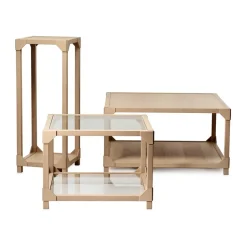 Gärsnäs Coffee Tables*Bleck coffee table 75x75 cm veneer, Beech-natural Beige