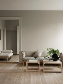 Gärsnäs Coffee Tables*Bleck coffee table 75x75 cm veneer, Beech-natural Beige