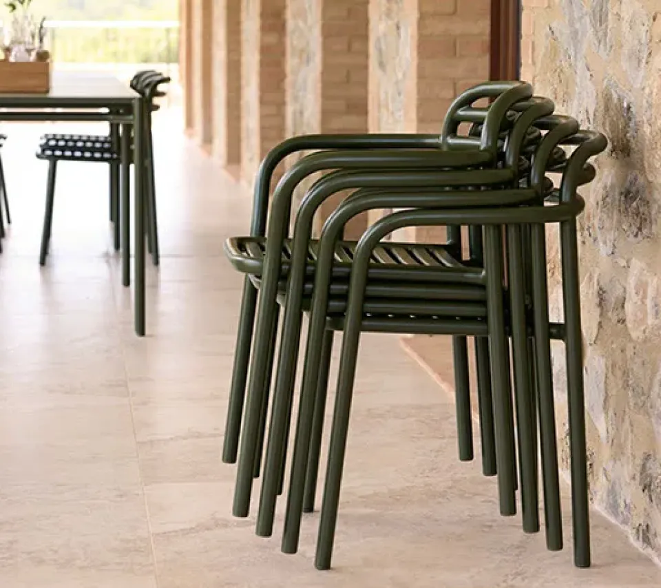 Cane-line Seating|Balcony Furniture*Bliss armchair, Dark Green