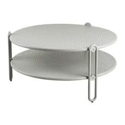 Brafab Table For Outdoor Use|Outdoor Lounge Furniture*Blixt coffee table, Light Ø85 cm Grey