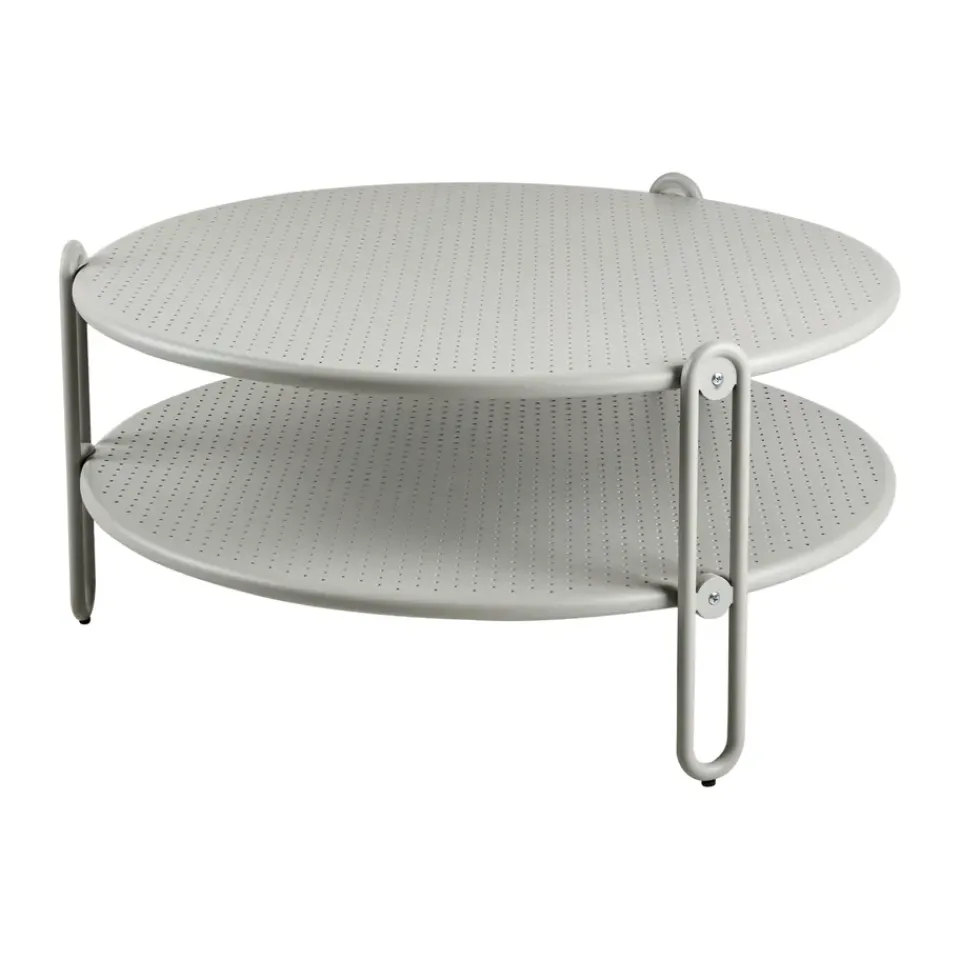 Brafab Table For Outdoor Use|Outdoor Lounge Furniture*Blixt coffee table, Light Ø85 cm Grey