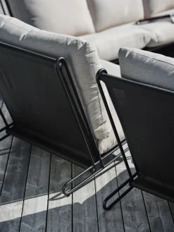 Brafab Outdoor Lounge Furniture*Blixt lounge chair, Black-clay Beige