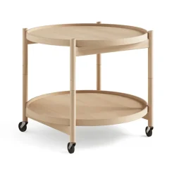 Brdr. Krüger Side Tables*Bølling Tray Table model 60, Oiled beech, oiled beech stand Beige
