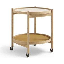Brdr. Krüger Side Tables*Bølling Tray Table model 50, Sunny, oiled oak stand Yellow