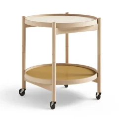 Brdr. Krüger Side Tables*Bølling Tray Table model 50, Sunny, oiled beech stand Yellow