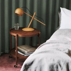 Brdr. Krüger Side Tables*Bølling Tray Table model 50, Oiled beech, oiled beech stand Beige