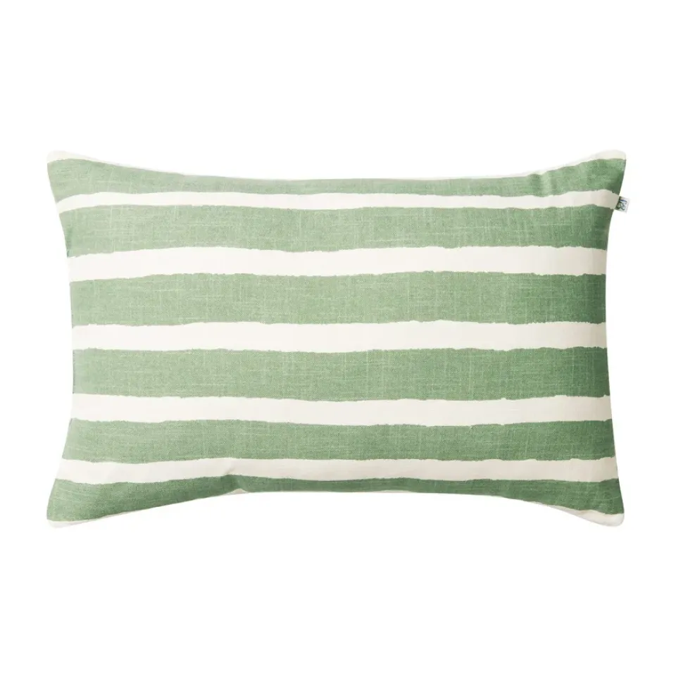 Chhatwal & Jonsson Garden Details & Accessories*Block Stripe outdoor cushion 40x60 cm, Sage-off white Green