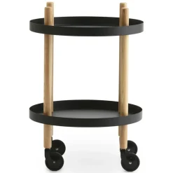 Normann Copenhagen Serving Trolleys*Block table Ø45 cm, Black