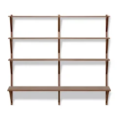 Fredericia Furniture Desks*BM29 shelf with desk 149x134 cm, Walnut lacquer Brown