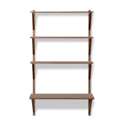 Fredericia Furniture Desks*BM29 shelf with desk 78x134 cm, Walnut lacquer Brown