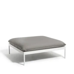 Skargaarden Seating*Bönan foot stool, Fiord 551 , light grey aluminium frame Beige