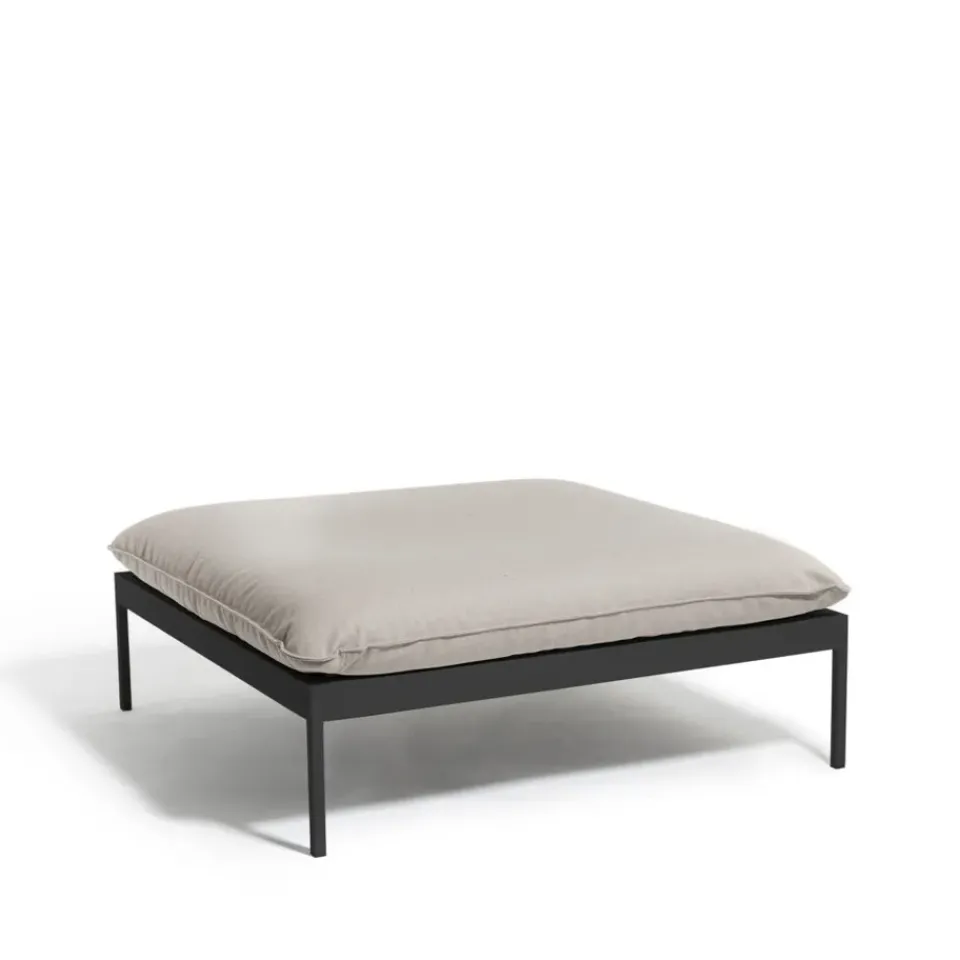 Skargaarden Seating*Bönan foot stool, Light -dark aluminium Grey