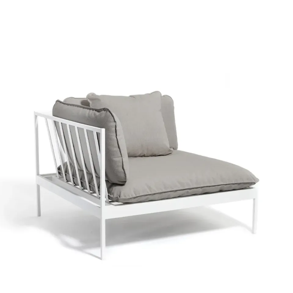 Skargaarden Garden Sofas & Garden Benches|Outdoor Lounge Furniture*Bönan modular sofa, Fiord 551 , corner, l. grey aluminium frame Beige