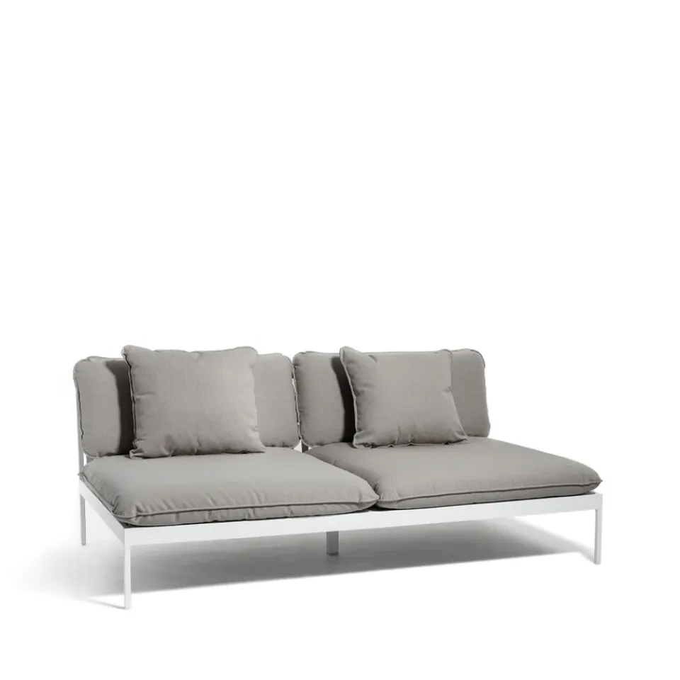 Skargaarden Garden Sofas & Garden Benches|Outdoor Lounge Furniture*Bönan modular sofa, Fiord 551 , 2-seat, l. grey aluminium frame Beige