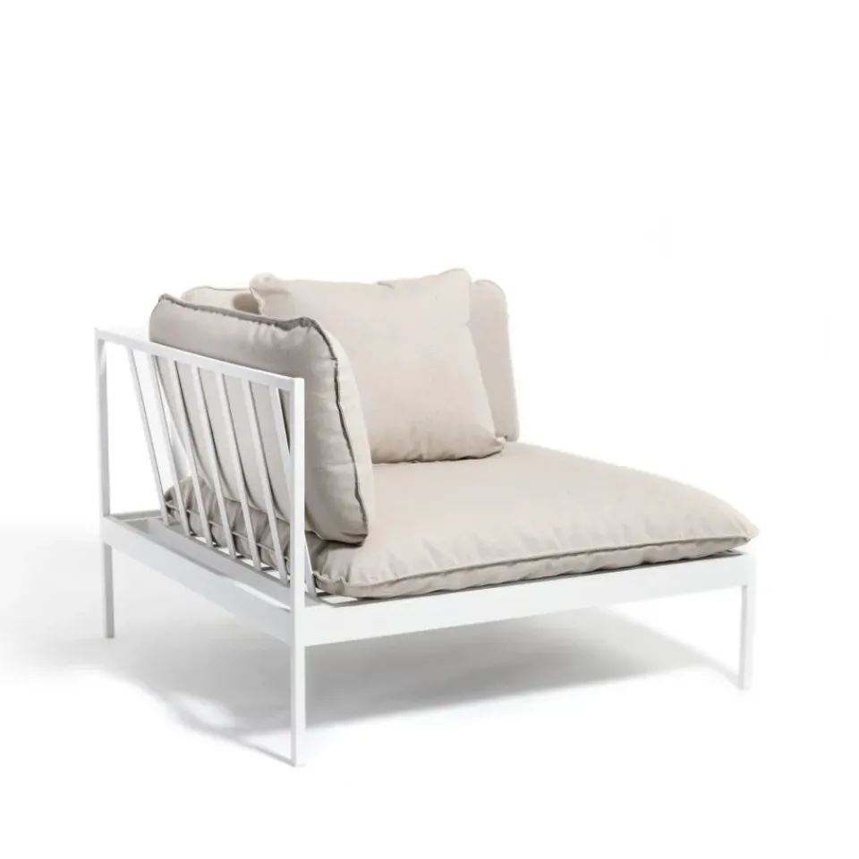 Skargaarden Garden Sofas & Garden Benches|Outdoor Lounge Furniture*Bönan modular sofa, Sunbrella Ashe light , corner, l. aluminium frame Grey