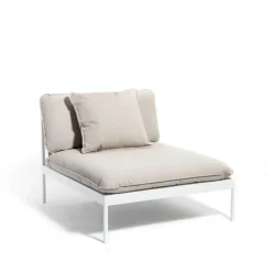 Skargaarden Garden Sofas & Garden Benches|Outdoor Lounge Furniture*Bönan modular sofa, Sunbrella Ashe light , 1-seat, l. aluminium frame Grey