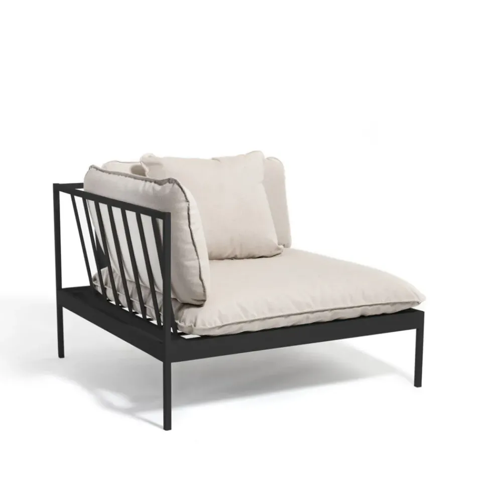Skargaarden Garden Sofas & Garden Benches|Outdoor Lounge Furniture*Bönan modular sofa, Sunbrella Ashe light , corner, d. aluminium frame Grey