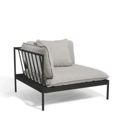 Skargaarden Garden Sofas & Garden Benches|Outdoor Lounge Furniture*Bönan modular sofa, Sunbrella Sling light , corner, d. aluminium frame Grey