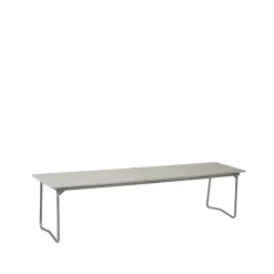 Grythyttan Stålmöbler Garden Sofas & Garden Benches*Bänk 9 bench, Oak lacquer-170 cm-hot-dip galvanized stand White