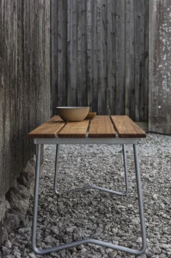 Grythyttan Stålmöbler Garden Sofas & Garden Benches*Bänk 9 bench, Teak-170 cm-hot-dip galvanized Brown