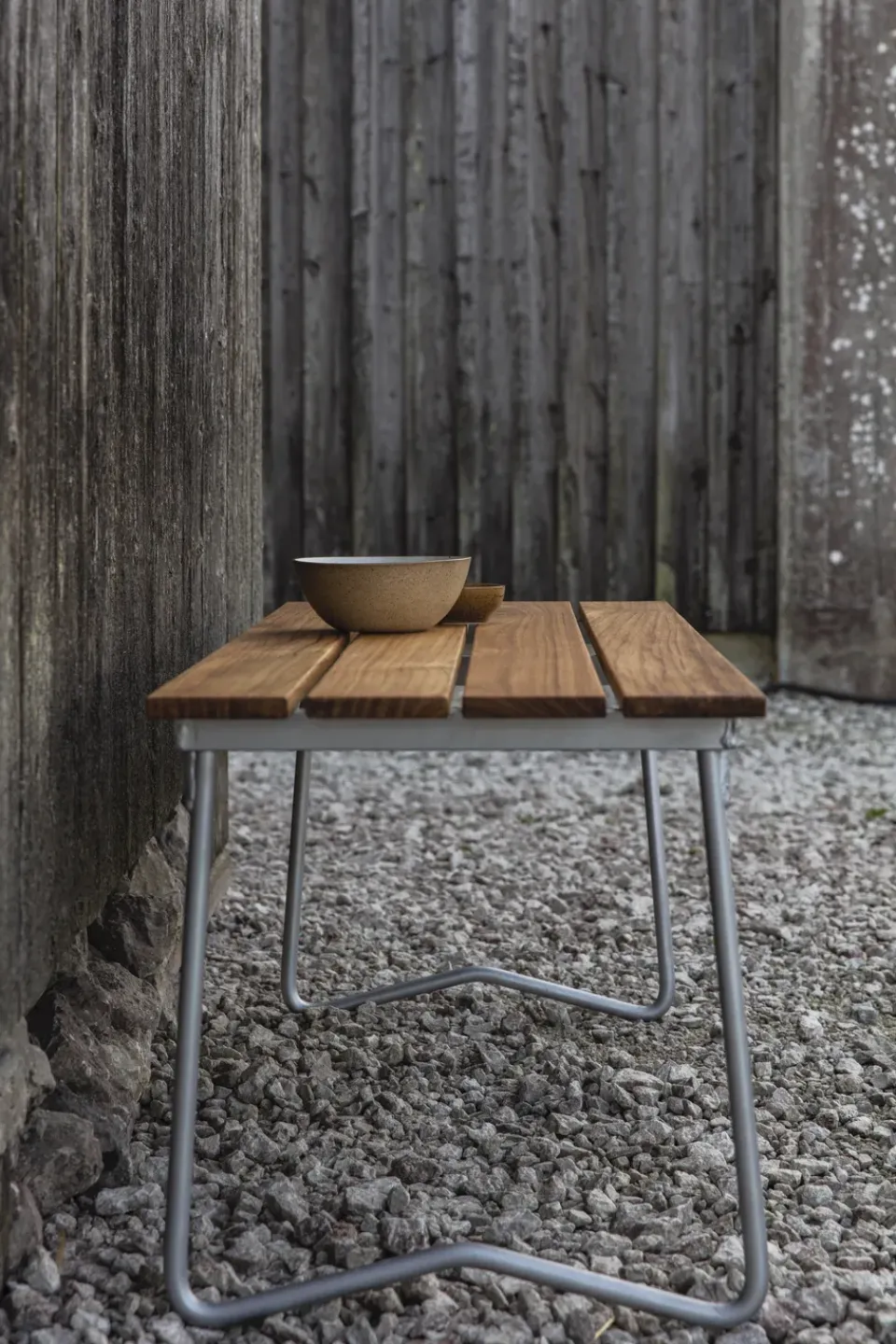 Grythyttan Stålmöbler Garden Sofas & Garden Benches*Bänk 9 bench, Teak-170 cm-hot-dip galvanized Brown